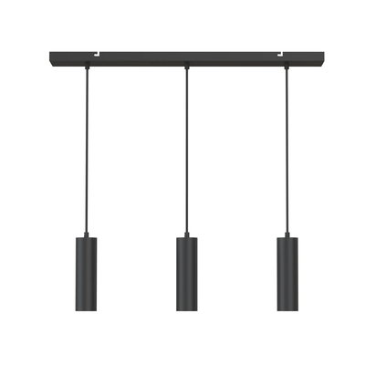 Takpendel 75cm med 3st GU10 lampor Svart