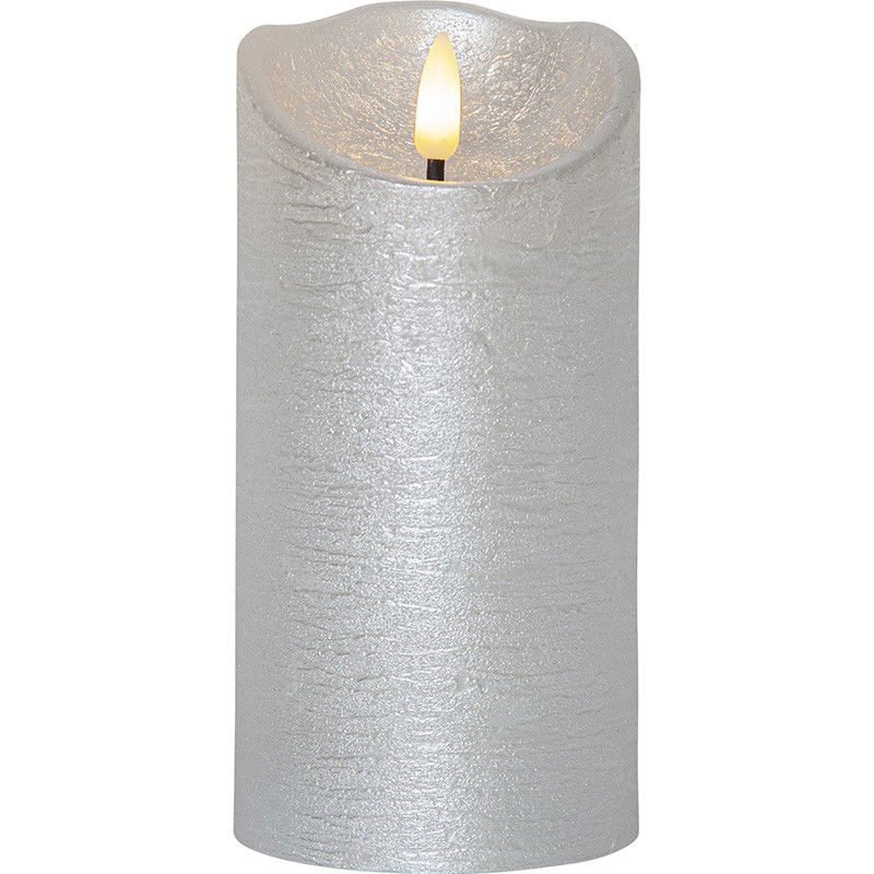 Blockljus Flamme Rustic Svart 15cm Blockljus Flamme Rustic Svart 15cm
