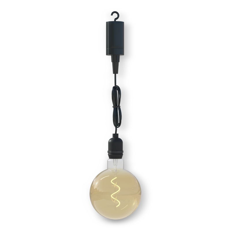 Hängande Glob 125mm Amber Batteri & Fjärrkontroll