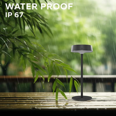 Solcells Bordslampa Parma Svart 2700K