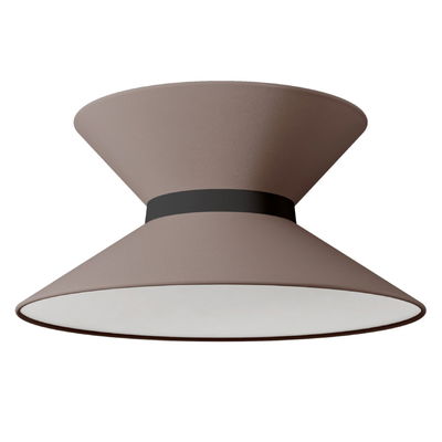 Lampskärm Clessidra i Ash Arenal elegant jordton med midjeband i Antracit