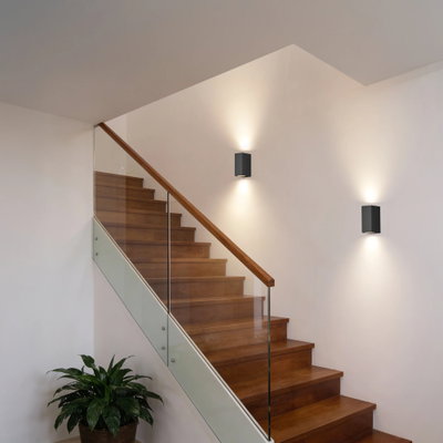 Vägglampa Bergamo 2xGU10 Svart