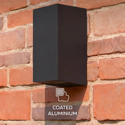Vägglampa Bergamo 2xGU10 Svart