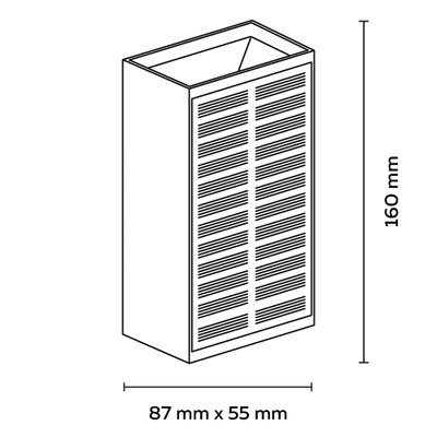 Solcells Vägglampa Birindisi Upp&Ner 2700K