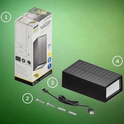 Solcells Vägglampa Birindisi Upp&Ner 2700K