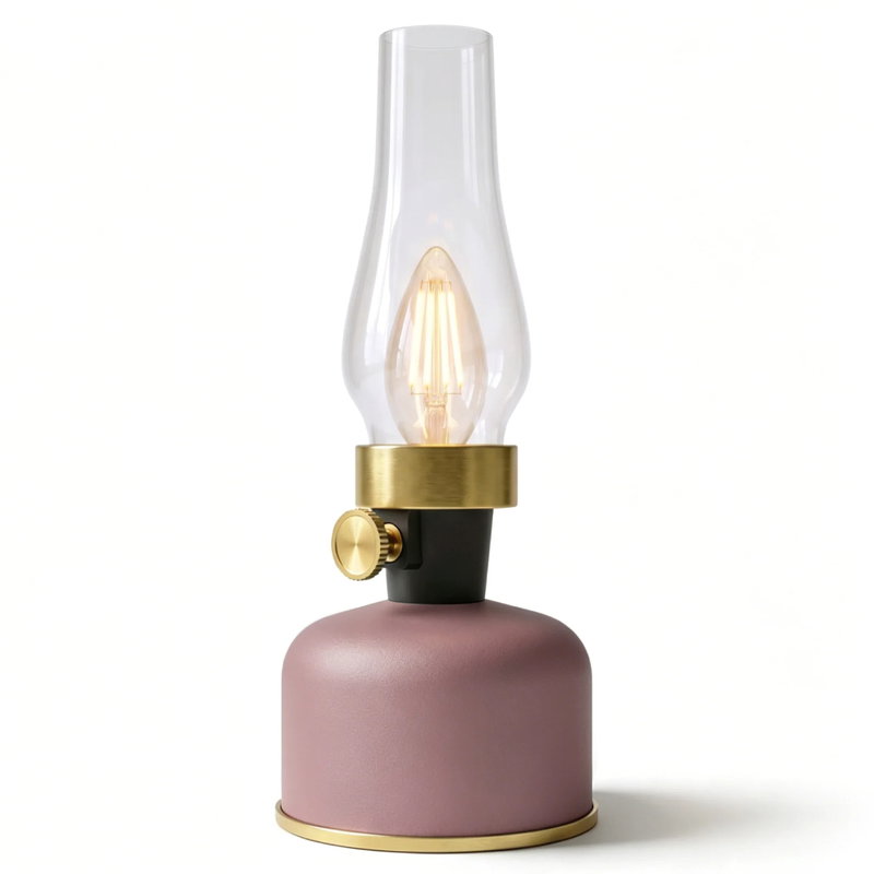 Uppladdningsbar LED Oljelampa IP54 Rose Dimbar