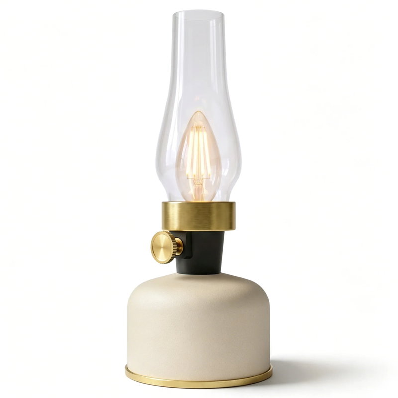 Uppladdningsbar LED Oljelampa IP54 Sand