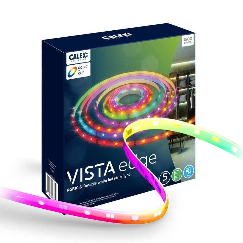 LED Strip Vista RGB-CCT 5m inkl. fjärr