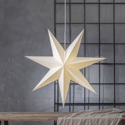 Julstjärna Plain Vit 90cm