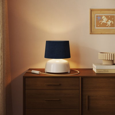 Lampskärm 24cm Athena med E27-fattning för bords- och golvlampa