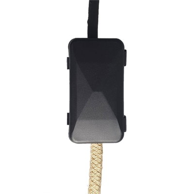 Kopplingsdosa / Skyddslåda 62x34mm Svart med dragavlastning