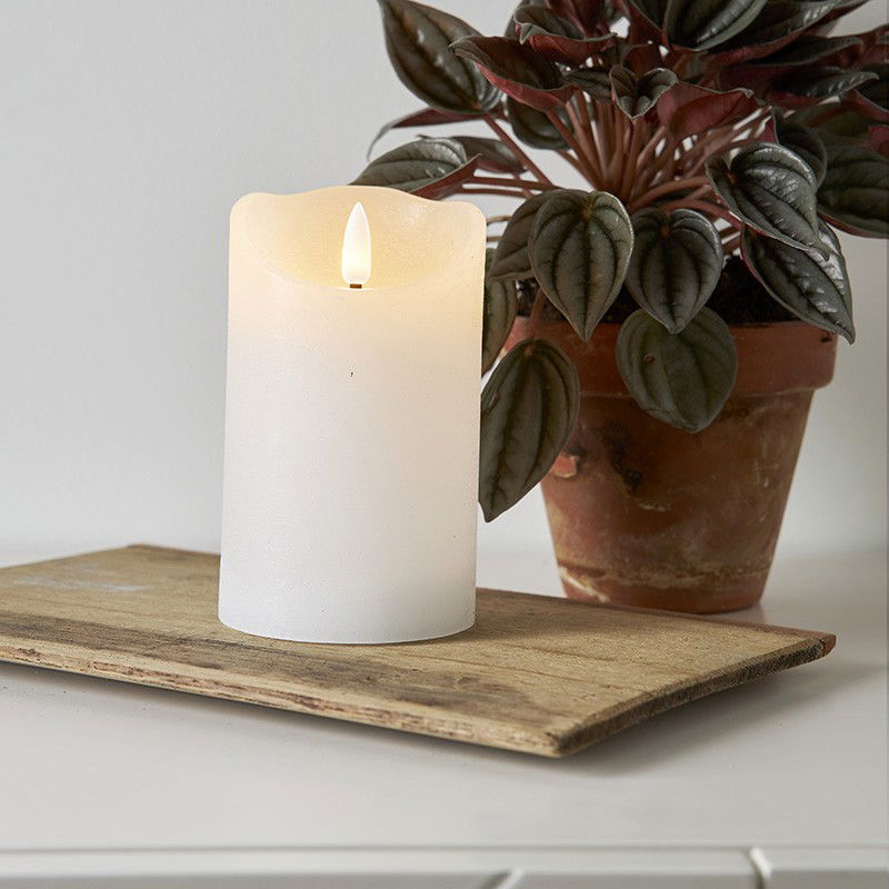 Blockljus Flamme Rustic Guld 12,5cm Blockljus Flamme Rustic Guld 12,5cm