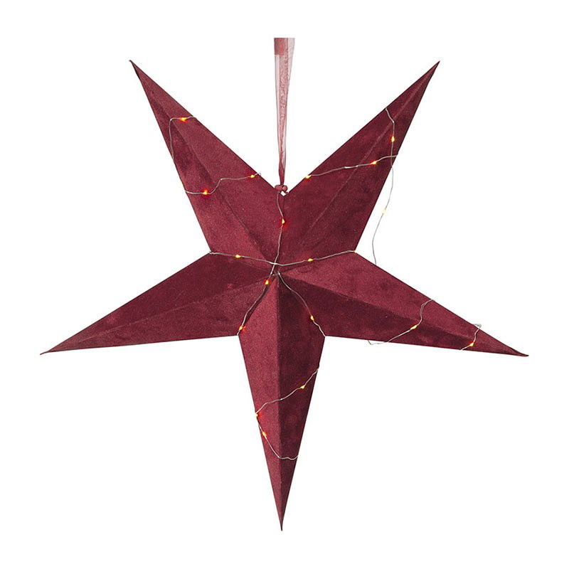 Julstjärna Velvet Röd 60cm Julstjärna Velvet Röd 60cm