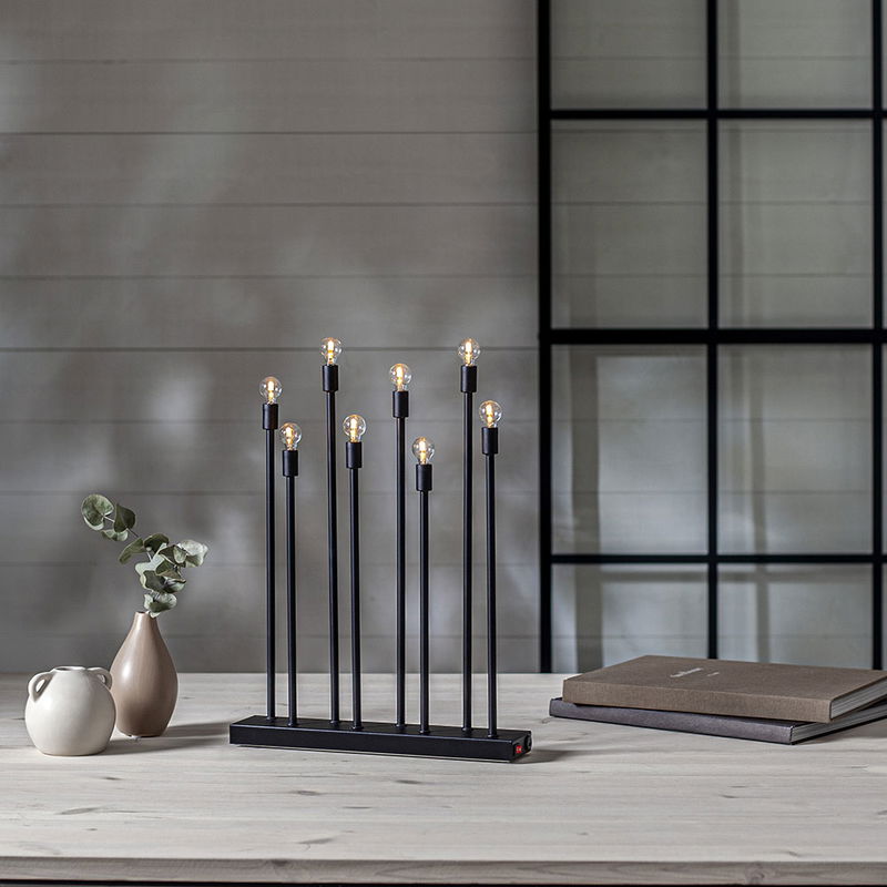 Ljusstake LADDA Svart Uppladdningsbar