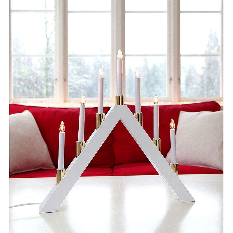 Ljusstake Halla 7-ljus LED Vit Ljusstake Halla 7-ljus LED Vit