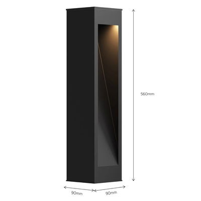 Solcells Pollare Ivrea IP54 50lm 2000K eller 2700K