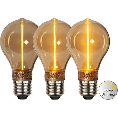 Normallampa LED-lampa E27 A60 Decoled One 3-step dimming Amber