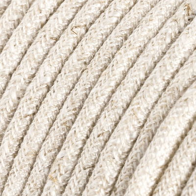 Textilkabel Linne Natur 3x0.75 mm²
