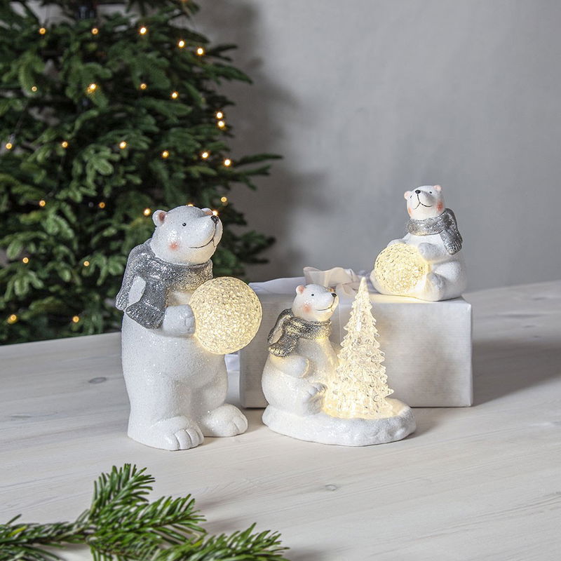 Juldekoration Polare Stående Juldekoration Merry Pal Björn Melodi/Rörelse | Star Trading