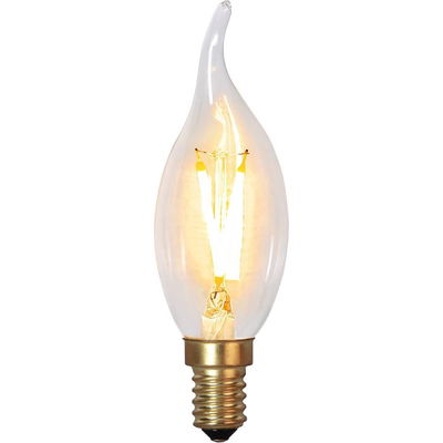 Kronljuslampa Böjd topp Soft Glow LED Filament 0,5W 30lm E14 2100K