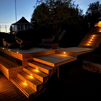 Decklights Aries Svart 0.5W 10lm 4-pack från LightsOn Garden Plug & Play