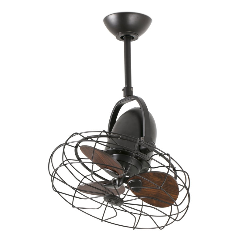 Takfläkt KEIKI 43cm Valnöt/Mörkbrun S