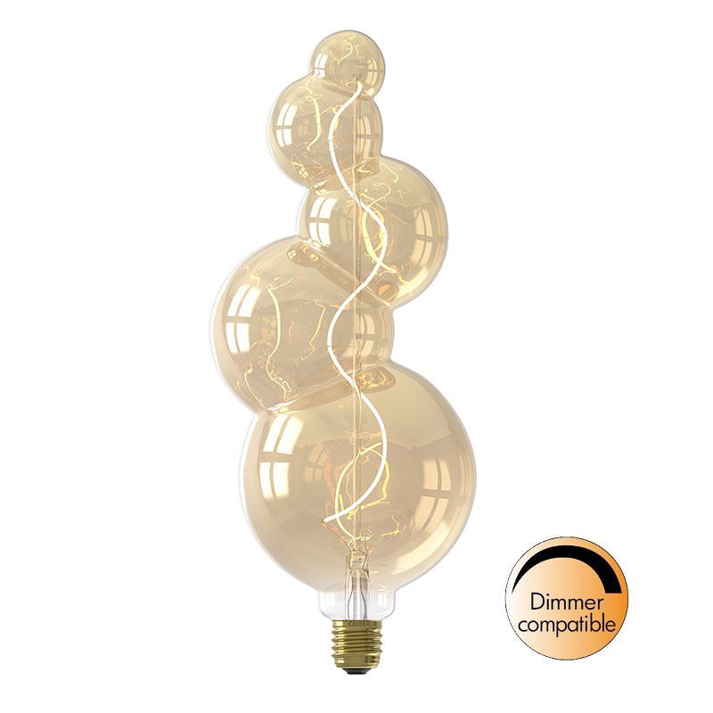 Dimbar Dekorationslampa Alicante Gold LED 4W 130lm E27 Dimbar Dekorationslampa Alicante Gold LED 4W 130lm E27