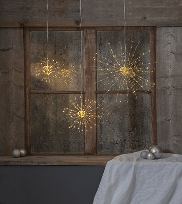 Hängande dekoration Firework Silver 16cm