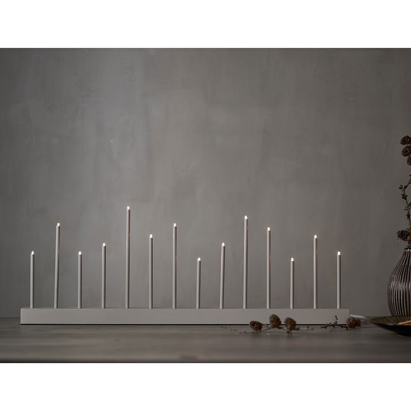 Ljusstake Buzz Beige 27cm Ljusstake Buzz Beige 27cm | Star Trading | Lampgrossen