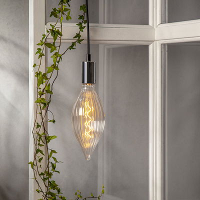 Dimbar LED-lampa E27 Decoled Line Droppformad