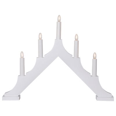 Adventsljusstake Alma 5-armad Vit LED