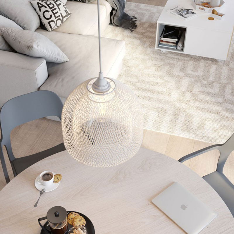 Lampskärm Bur Ghostbell XL Vit Lampskärm Bur Ghostbell XL Svart | Creative Cables