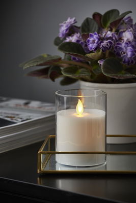 Blockljus M-Twinkle Glas 10cm