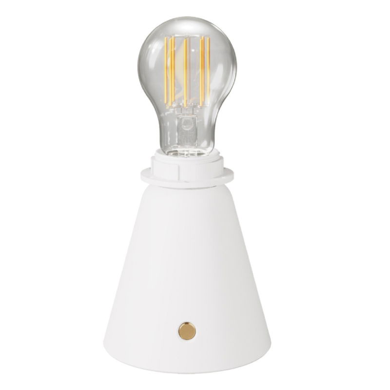 Uppladdningsbar Bordslampa Cabless11 Vit inkl. ljuskälla för lampskärm