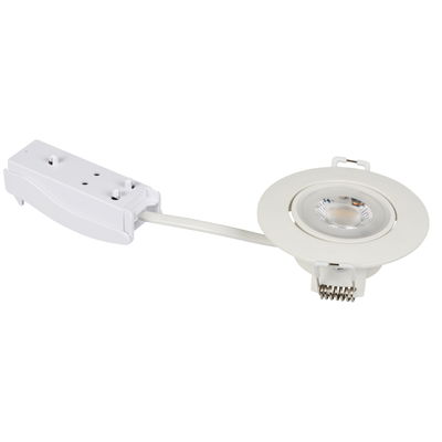 Downlight LED FIZU Vinklingsbar 4,8W 3000K Vit