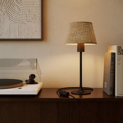 Lampskärm S 20cm Jute för bord & vägglampa