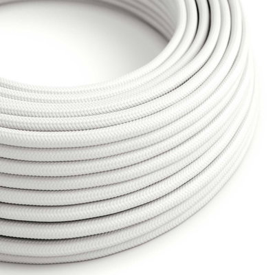 Textilkabel Glossy Vit 2x0.75 mm²