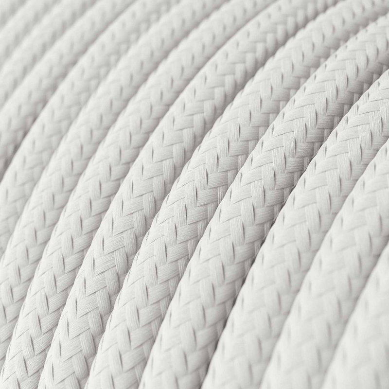 Textilkabel Glossy Vit 2x0.75 mm²