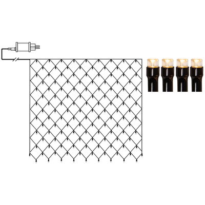 Ljusnät Shiny Warm White 3x3 meter