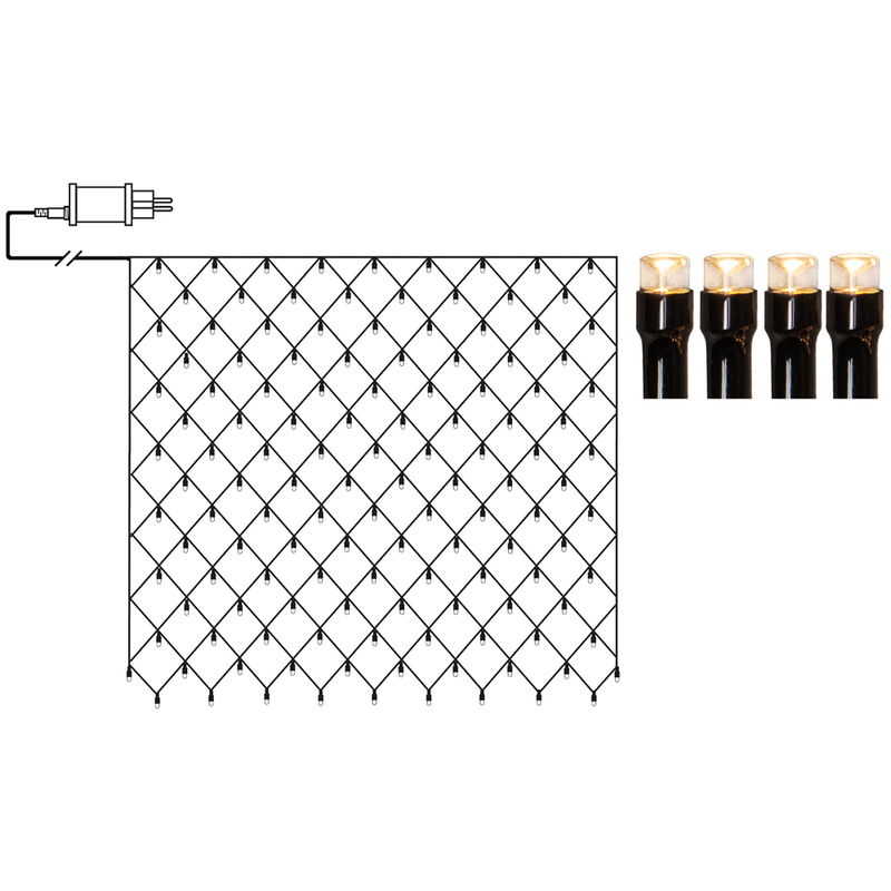 Ljusnät Shiny Warm White 3x3 meter