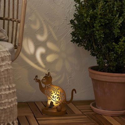 Solcellsdekoration Oxicat Katt