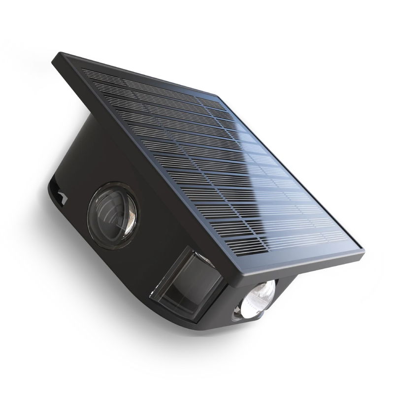 Solcells Vägglampa Altamura 4-vägs 2700K Svart