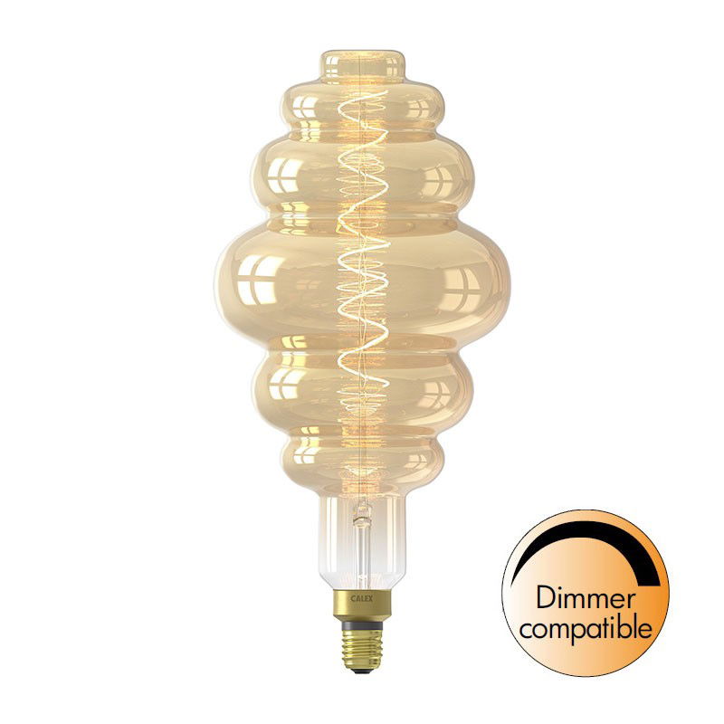Dimbar Dekorationslampa Paris Gold LED 6W 350lm E27 Dimbar Dekorationslampa Paris Gold LED 6W 350lm E27