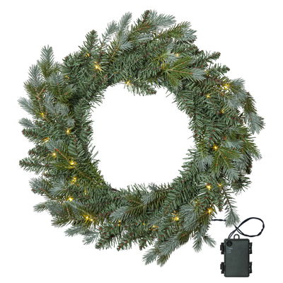 Krans Greyland 55cm med LED-ljus