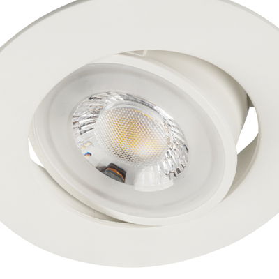 Downlight LED FIZU Vinklingsbar 4,8W 3000K Vit