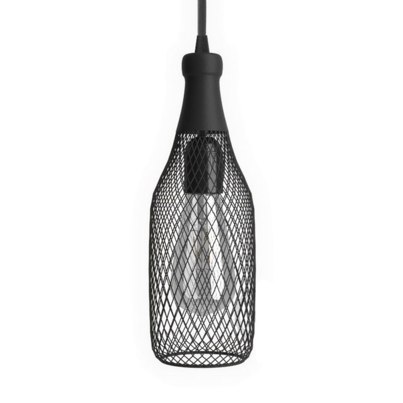 Lampskärm Bur Flaskformad Magnum Svart Lampskärm Bur Flaskformad Magnum Svart | Creative Cables