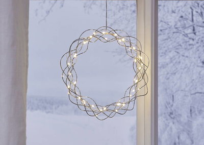 Krans Curly Krom 30cm