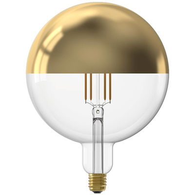 Globlampa Ø200 LED Toppförspeglad Guld 360lm E27 1800K Dim