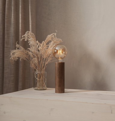 Tub Lampfot E27 Brun 25cm