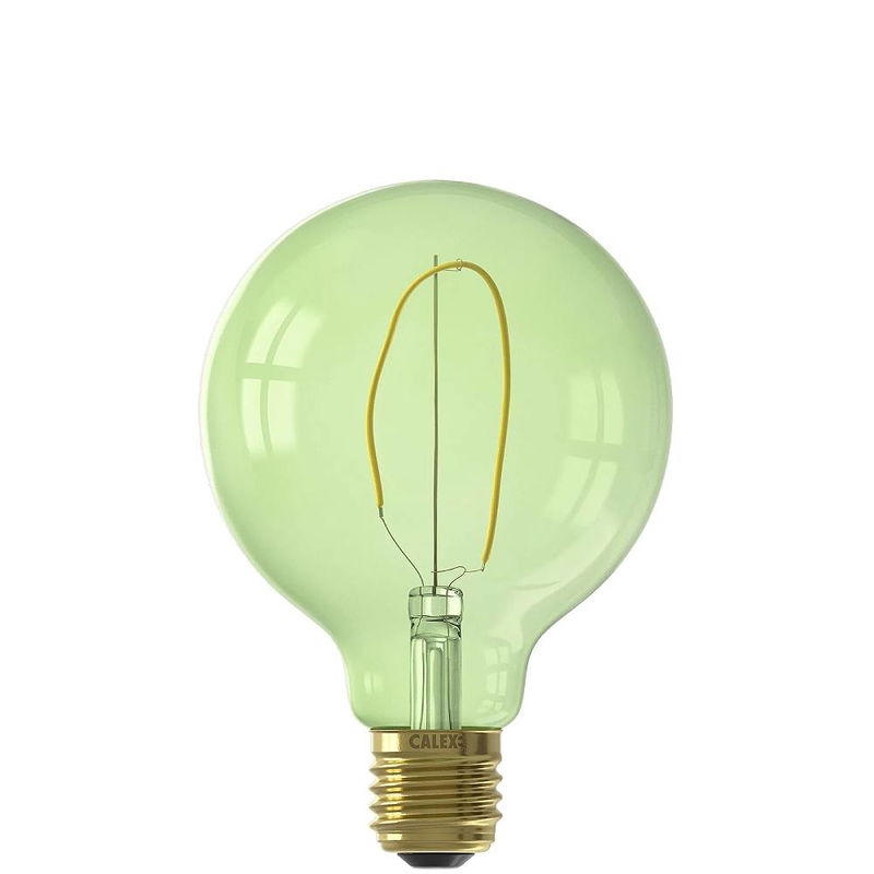 Calex-Nora-Emerald-Green-LED-Bulb-E27-G95-4W-Dimmable